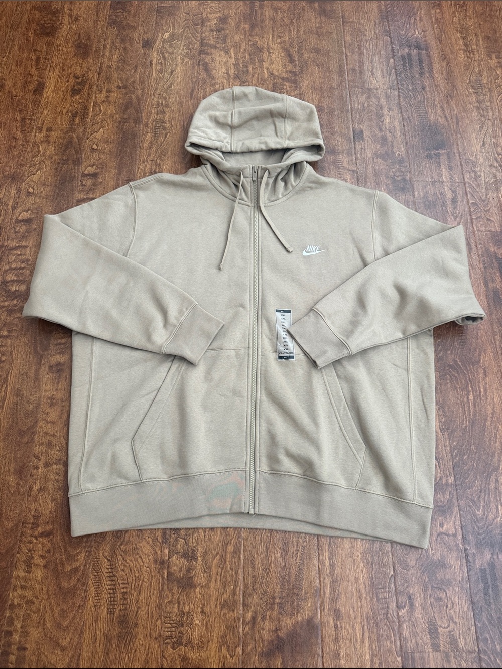 Nike Men’s Full-Zip Hooded Sweatshirt - Taupe